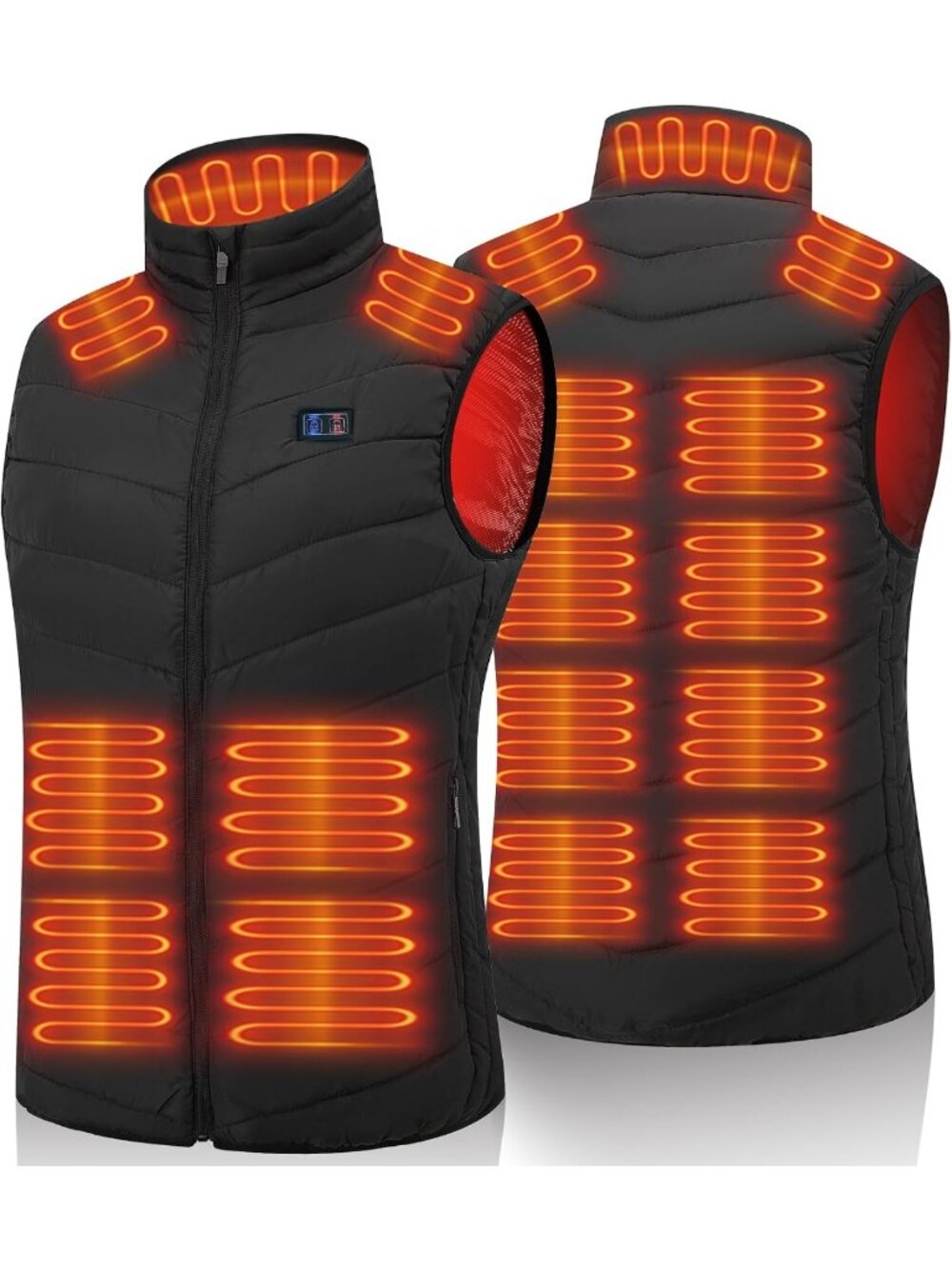 Unisex Heated Vest with 15 Heating Pads for Outdoor Activities & Cold Weather